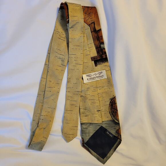 Texas Longhorns Tie Nostalgia Eagles Wings Silk University of Texas UT - Picture 3 of 6